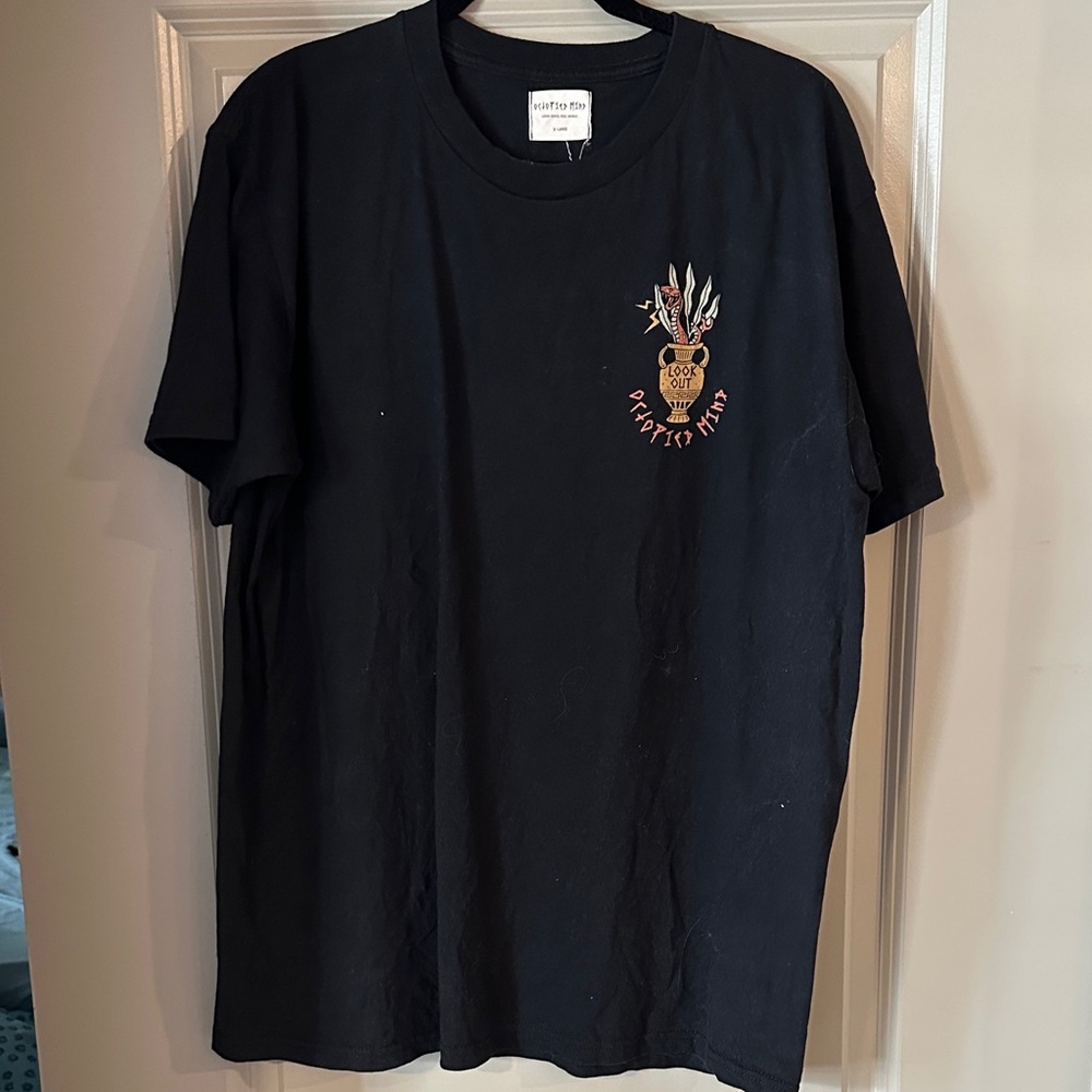 Octopied Mind Black Graphic T-Shirt